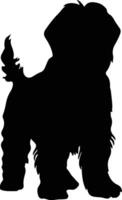 Black Russian Terrier   black silhouette vector