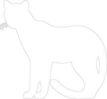 puma   outline silhouette vector