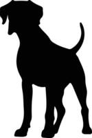 Great Dane  silhouette portrait vector