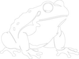 toad    outline silhouette vector