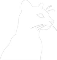 fossa   outline silhouette vector