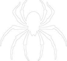 arachnid  outline silhouette vector