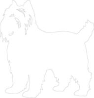 bouvier des Flandes contorno silueta vector