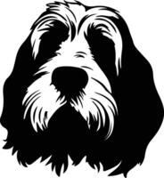 Petit Basset Griffon Venden  silhouette portrait vector