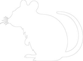 rodent   outline silhouette vector