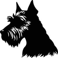 Pumi  silhouette portrait vector