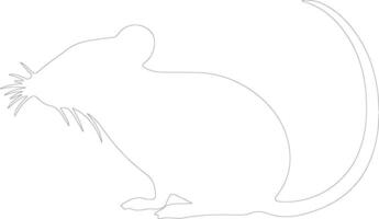 shrew    outline silhouette vector