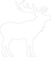 Comet one of Santas reindeer  outline silhouette vector