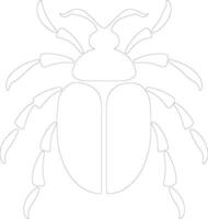 junebug  outline silhouette vector