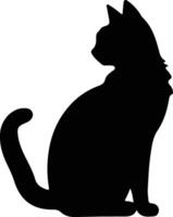 Cyprus Cat  black silhouette vector