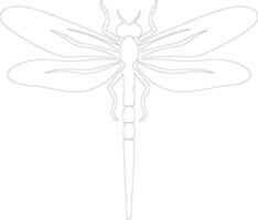 dragonfly    outline silhouette vector