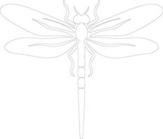 dragonfly    outline silhouette vector