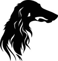 Saluki  silhouette portrait vector