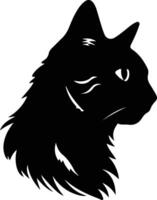 Suphalak Cat  silhouette portrait vector