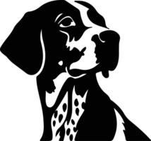 Pointer  silhouette portrait vector