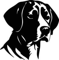 Pointer  silhouette portrait vector