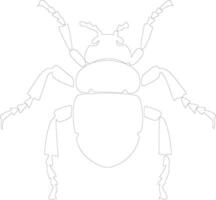 piojo contorno silueta vector