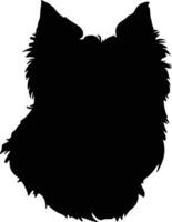 bouvier des Flandes silueta retrato vector