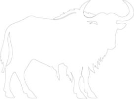 gnu   outline silhouette vector