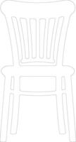 Chair  outline silhouette vector