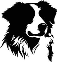 Australian Shepherd   black silhouette vector