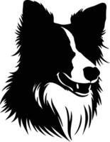Shetland Sheepdog  silhouette portrait vector