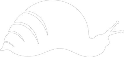 slug   outline silhouette vector