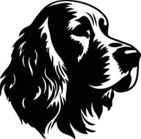 Clumber Spaniel  silhouette portrait vector