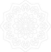 Octagon  outline silhouette vector
