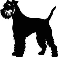 galés terrier negro silueta vector