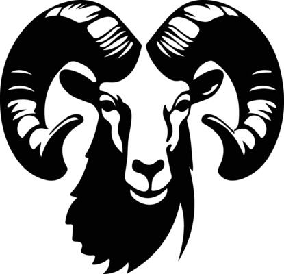 bighorn sheep  silhouette portrait