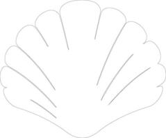 bivalve  outline silhouette vector