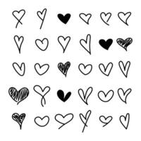 doodle love handrawn collection vector
