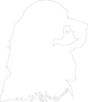 Cocker Spaniel  outline silhouette vector