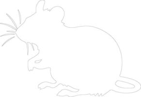 rodent   outline silhouette vector