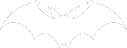 bat  outline silhouette vector