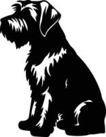 Sealyham Terrier   black silhouette vector