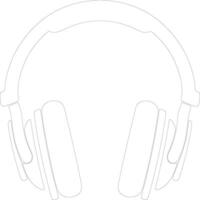 Audio icon  outline silhouette vector