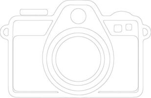 Camera icon  outline silhouette vector