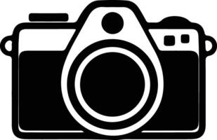 Camera icon  black silhouette vector