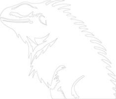 basilisk  outline silhouette vector