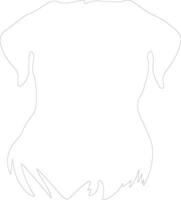 Cane Corso  outline silhouette vector