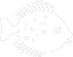 fugu   outline silhouette vector