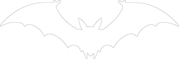 Bat  outline silhouette vector