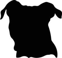 American Pit Bull Terrier    black silhouette vector