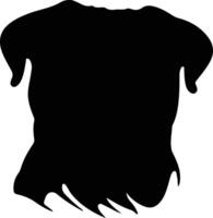 Bullmastiff  silhouette portrait vector