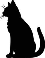 Sam Sawet Cat  black silhouette vector