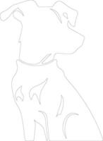 dog   outline silhouette vector