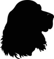 Cocker Spaniel   black silhouette vector