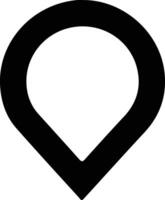 marca de verificación icono negro silueta vector